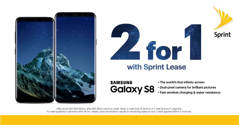 Marcelo Claure (@marceloclaure) on Twitter photo Only a few more days to lease a beautiful new <a href="/SamsungMobileUS/">Samsung Mobile US</a> #GalaxyS8 @Sprint and get one ON US! bit.ly/2oKwKxM Only a few more days to lease a beautiful new <a href="/SamsungMobileUS/">Samsung Mobile US</a> #GalaxyS8 @Sprint and get one ON US! bit.ly/2oKwKxM