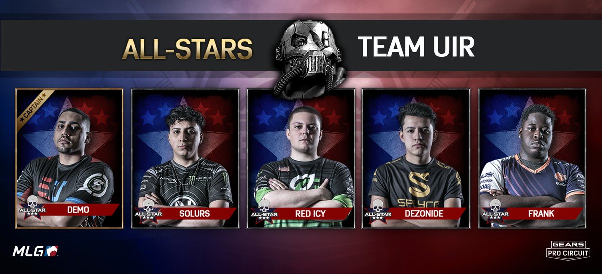 GearsEsports's tweet image. JUST ANNOUNCED! Teams have now been drafted for S1 @MLG Gears Pro Circuit ALL-STARS! All-star matches May 17, 24 &amp;amp; live finals in Vegas!