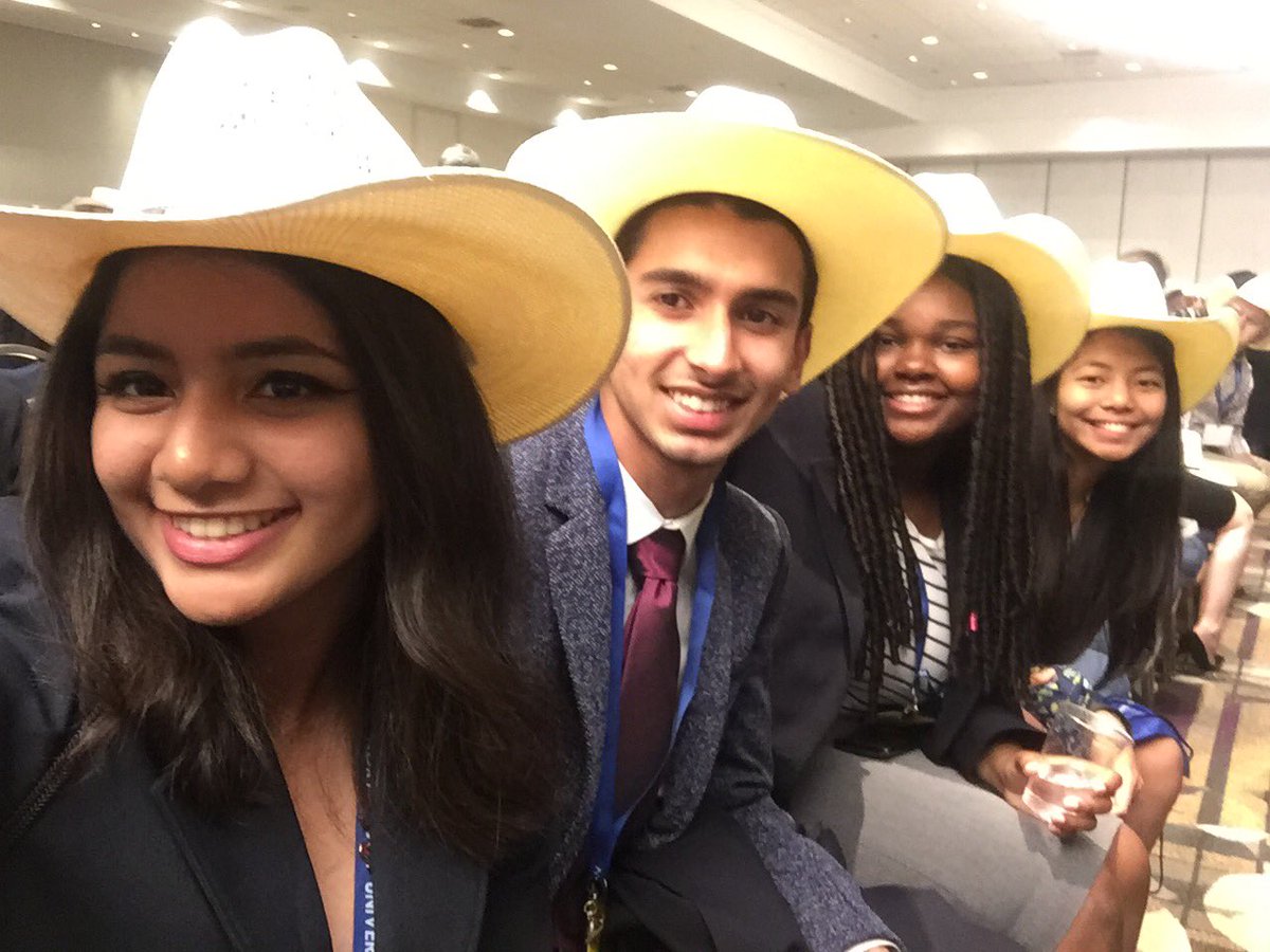 BUSH DECA, representing at the Texas Conference before Opening Session!! 😏 #DECAICDC