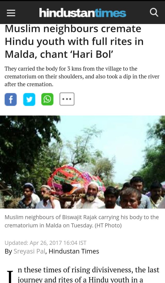 SauravK1890's tweet image. Hate of Hindu hardliner @hstapanghosh  against #Muslims isn&apos;t bigger Dan #ReligiousUnity  @shahidsiddiqui @shahid_siddiqui @nytimes @TIME