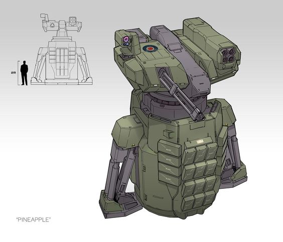 roboturret's tweet image. То, что доктор прописал. И ствол есть, и ракеты, и станина мощная. #roboturret #turret #sentrygun #турель