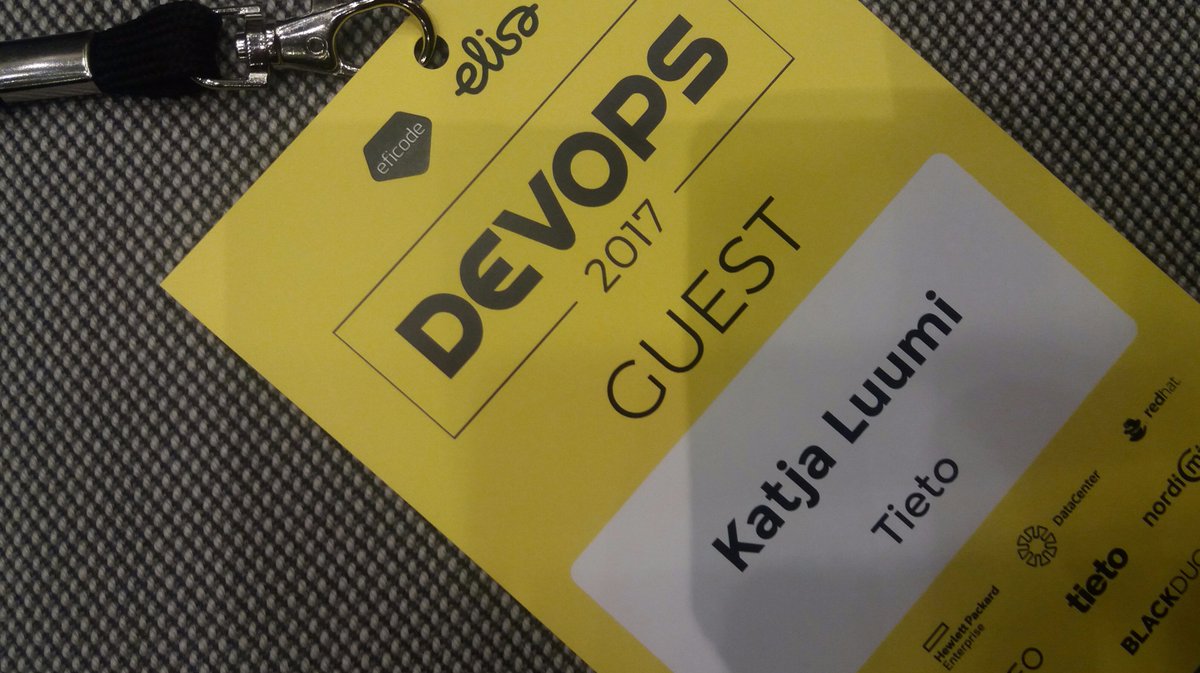 PrinsessaK's tweet image. #devops2017 short break #tieto