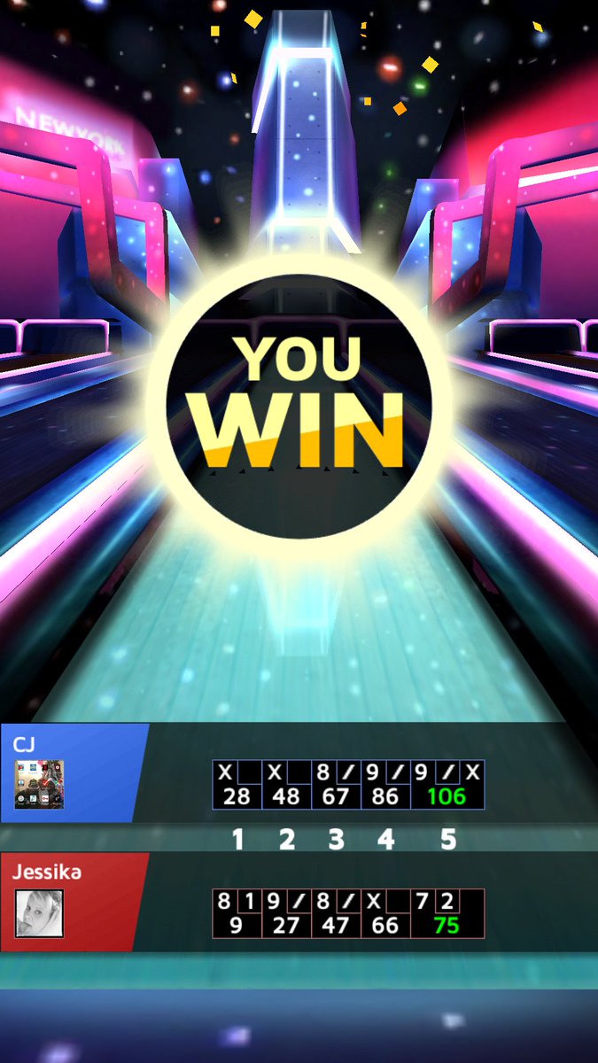 sdcharles07's tweet image. I won at New York stage with 106 points! Challenge me now![goo.gl/PKD66U] #Bowling_King