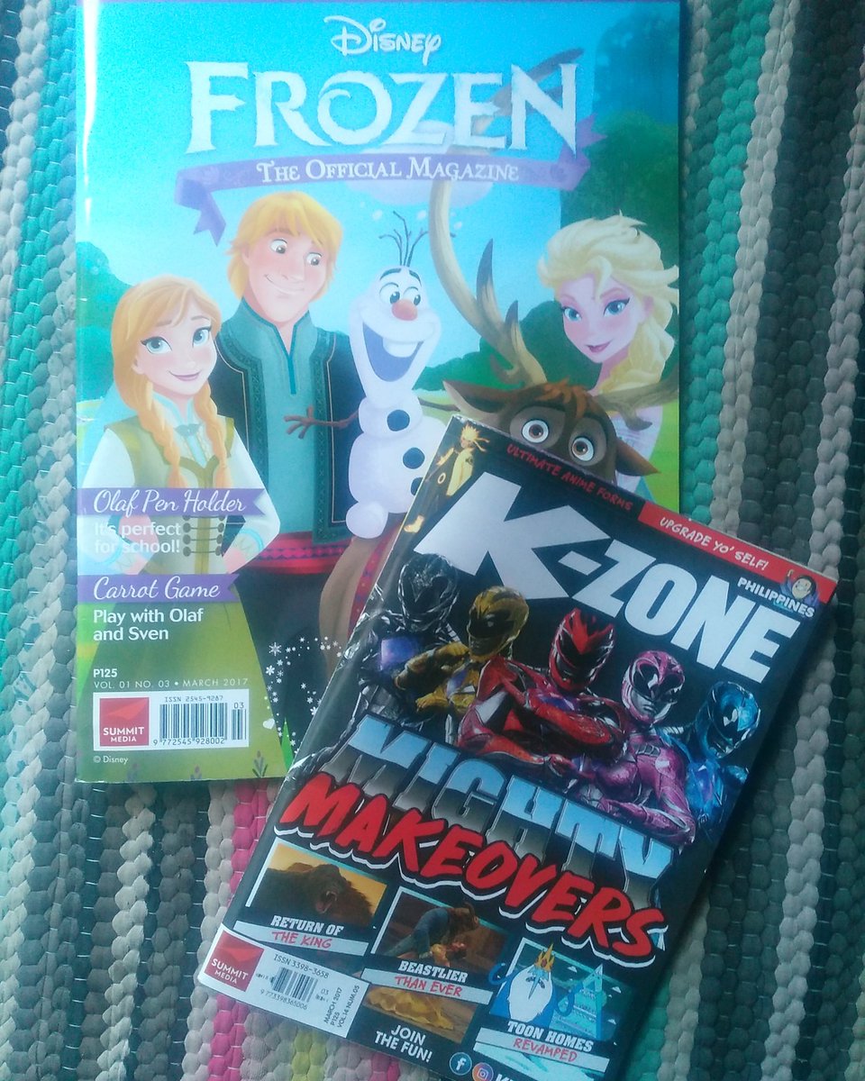 denss_bihay_10s's tweet photo. I bought 2 Magazines! #FrozenMagazine and #KZone March 2017 Issue!! Both Magazines are priced for β±125 ! @GlamPrincess29 @PJVillarojo1995 https://t.co/Sy7n9lOX5s