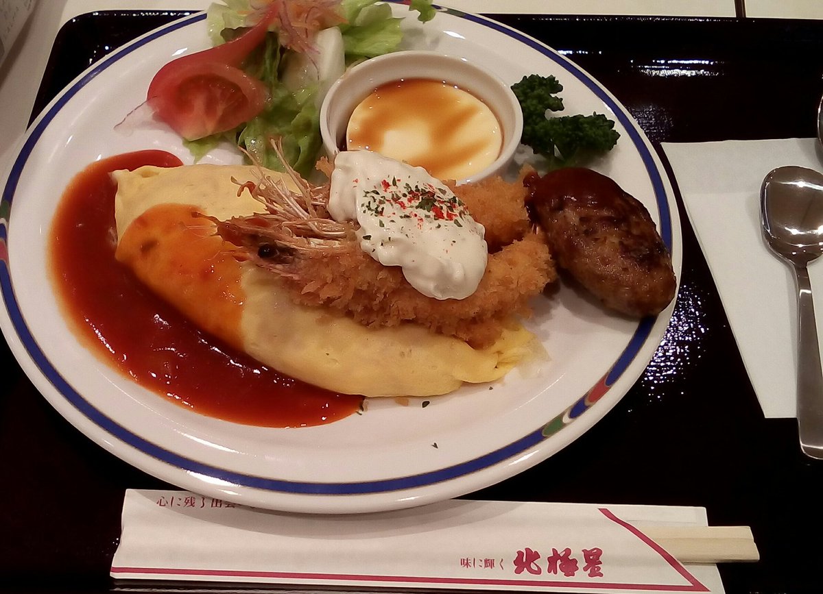 美夜 Miyo そして 私の優雅なランチ 西宮ガーデンズ のフードコートで北極星のプリティプレート 1080円 エルクニューヨークブランチのプレーンパンケーキセット 980円オープンセールで少し安い 先着100名限定の北極星バッチ 直径3cm他2種類あり
