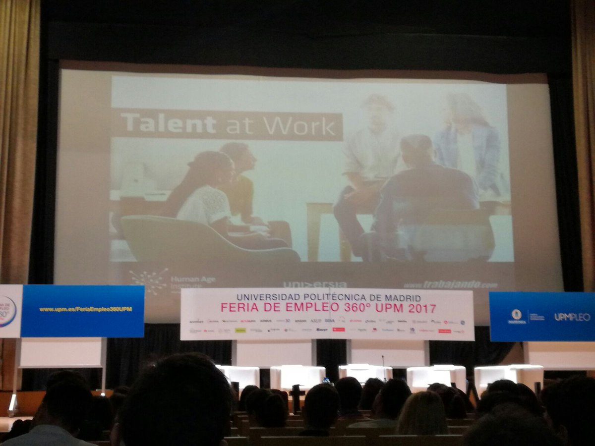 ChequeGourmet's tweet image. Estamos presentes en  #TalentAtWork en @La_UPM. #Feria360UPM @HumanAgeInsES