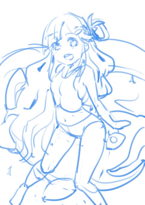 ちょっとらくがき たぶんボツ #浅利七海 #デレステ 