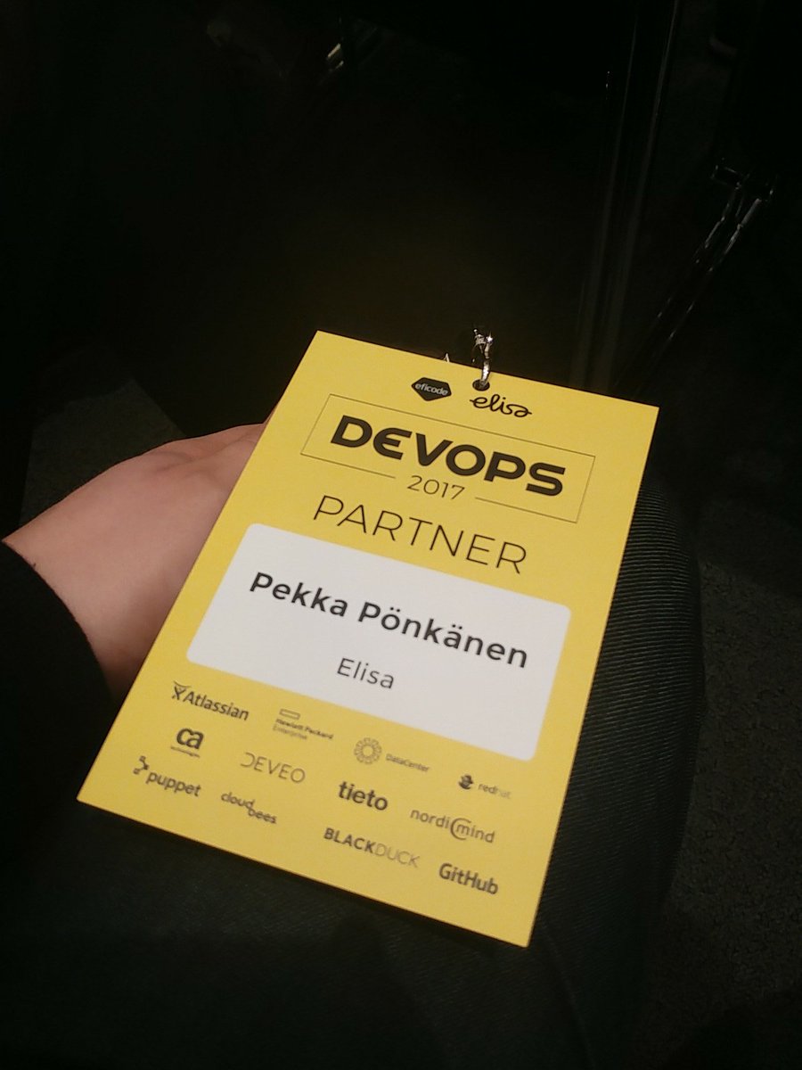 ponkape's tweet image. DevOps 2017 @messukeskus ! @Eficode @ElisaOyj #DevOps2017