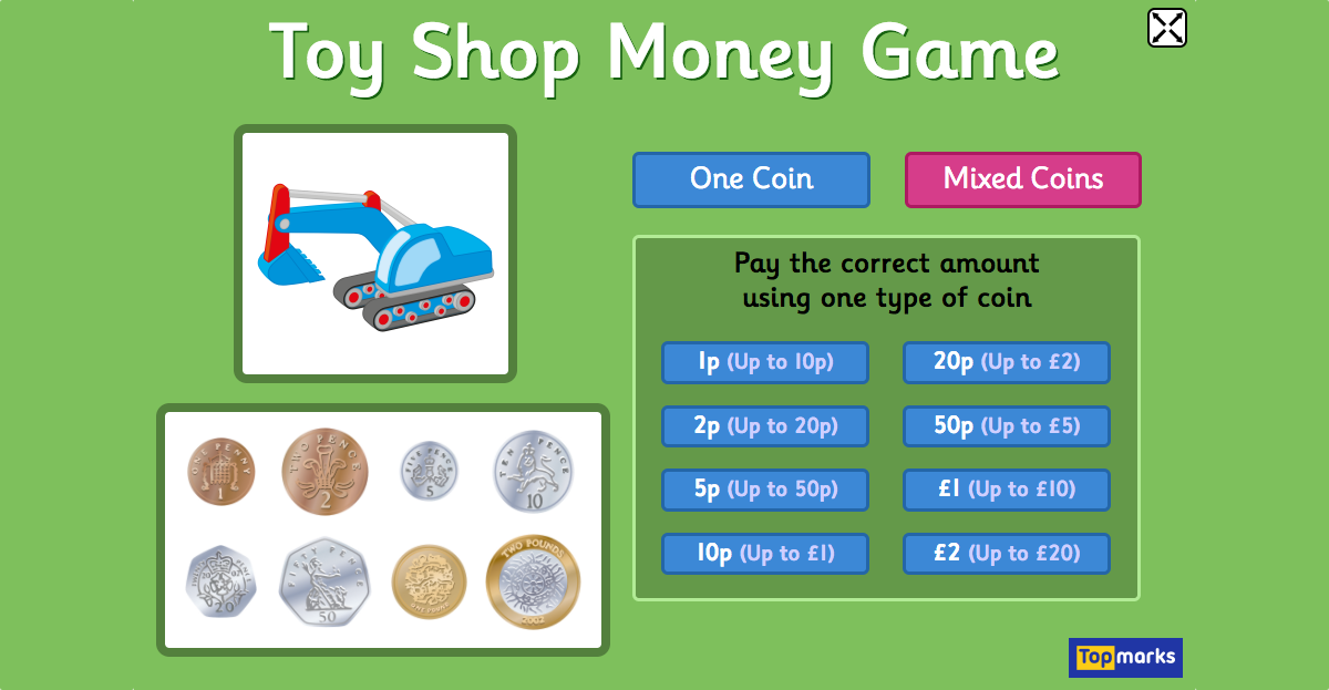 Topmarks on Twitter "Working on money in the classroom? Try our Toy