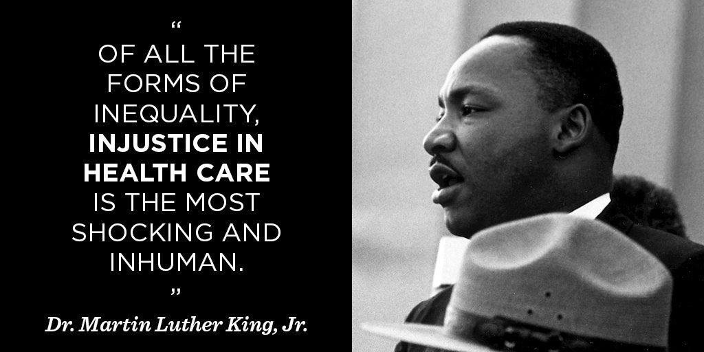 BerniceKing's tweet image. #TBT #MLK on #Healthcare.