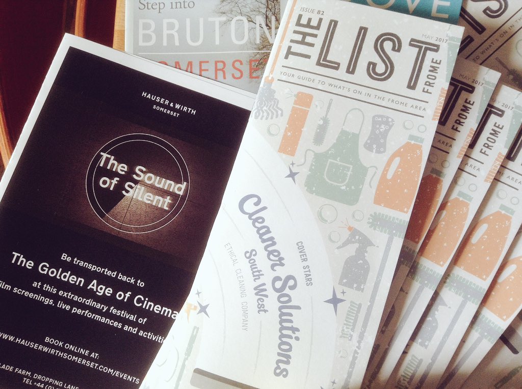 Great to drop off May copies of The LIST #Frome in sunny Bruton today &amp; support The Sound of Silent <a href="/HauserWirth/">Hauser & Wirth</a> Somerset 12-14 May. Go see!