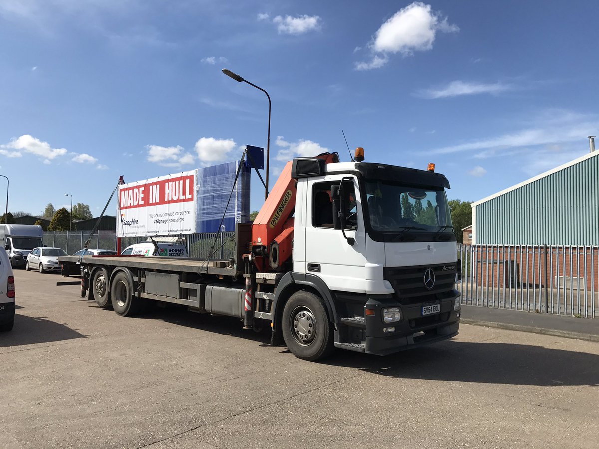 Another Totem Sign ready for delivery to #Poole with our #MadeInHull branding on! #Hull2017