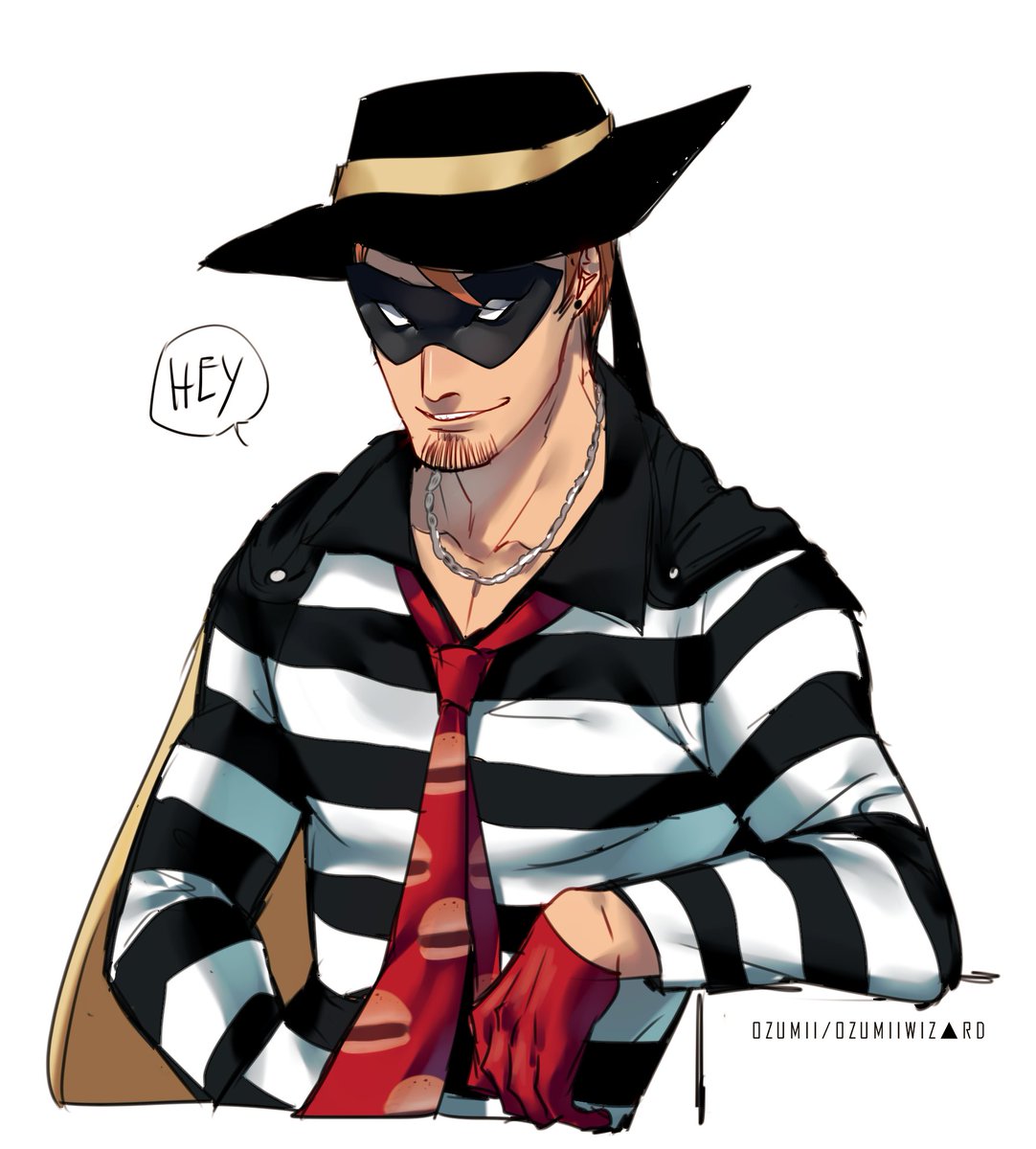 Ozumii Wizard氏による飲食チェーン店擬人化イラスト Togetter