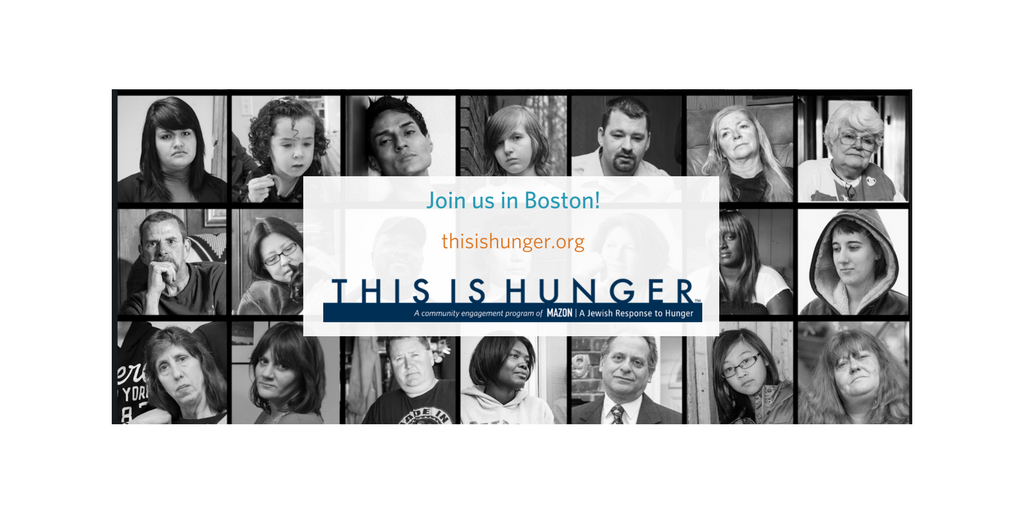Boston: discover what hunger really looks like in America. Our exhibit will be @BostonJCC May 12-16! #thisishunger bit.ly/2qwoMx0