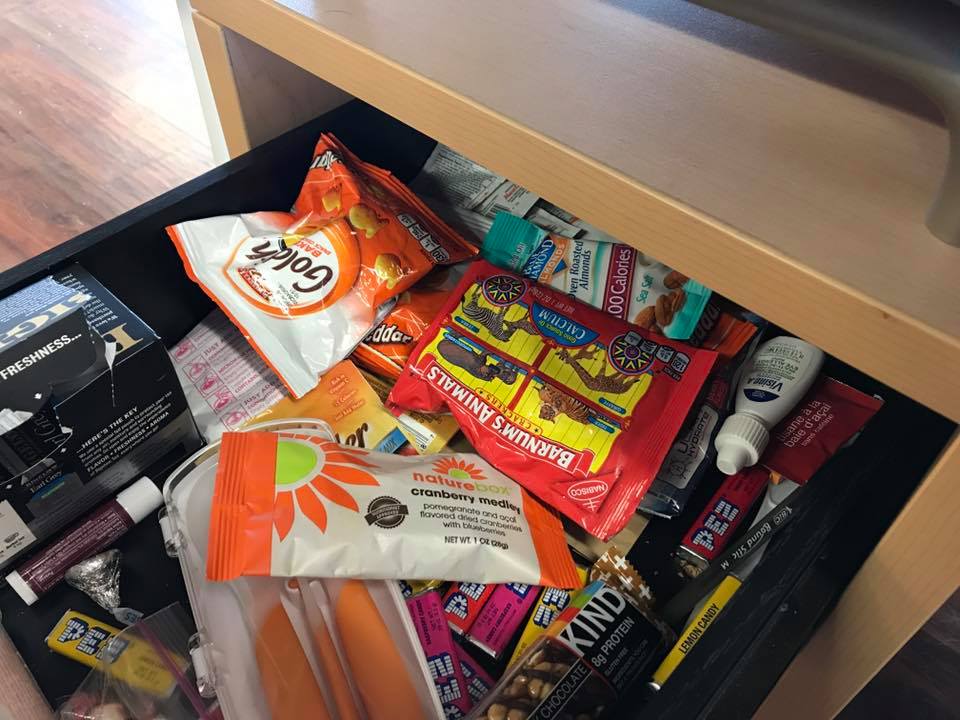 When Snack Attack Hits, What's in Your Desk Drawer?