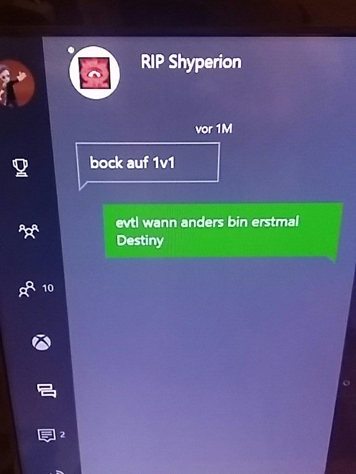 Anfrage von der Legende