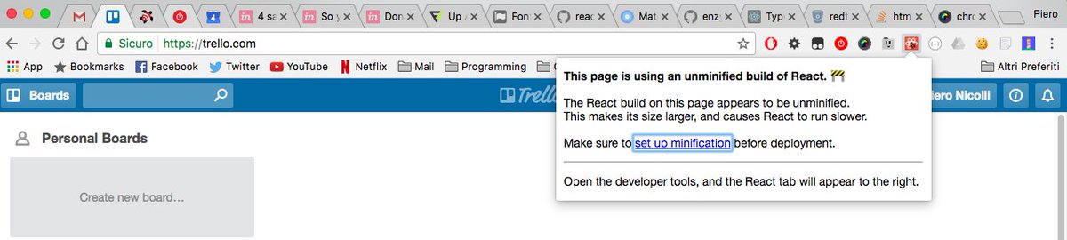 pieronicolli's tweet image. Always keep an eye on your React DevTools icon, it might grant some fun moments :) #trello #react #reactdevtools