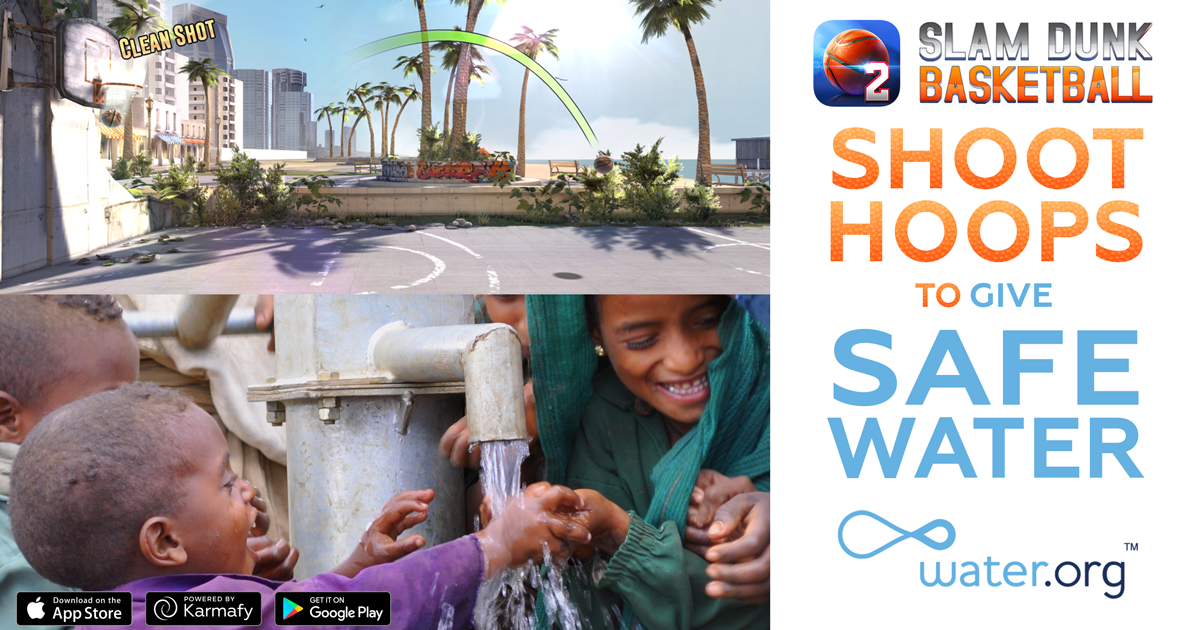 SDB2game's tweet image. Shoot Hoops for @Water.org in 'Slam Dunk #Basketball 2 - Play &amp;amp; Do Good' for FREE! #AppStore #GooglePlay #SocialGood
bit.ly/slam-dunk-wate…