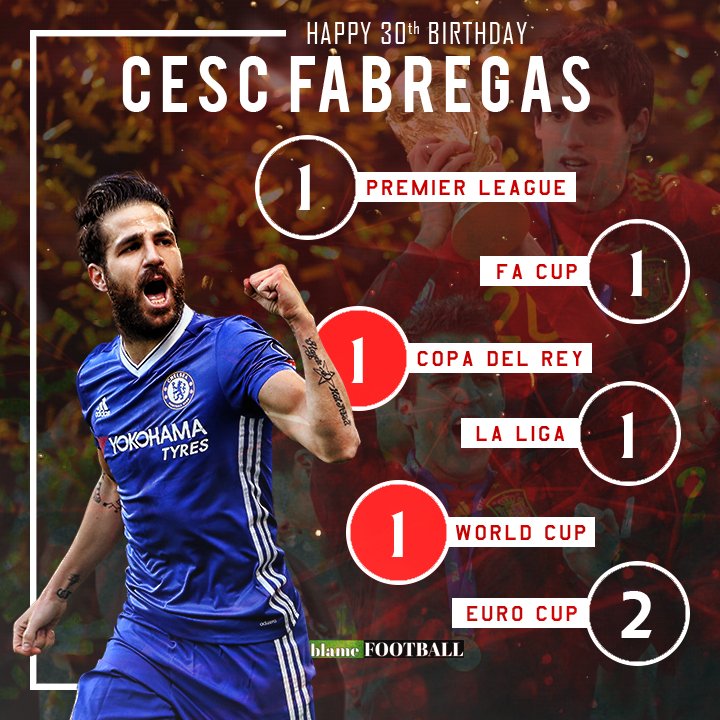 Happy birthday to Cesc Fabregas!  