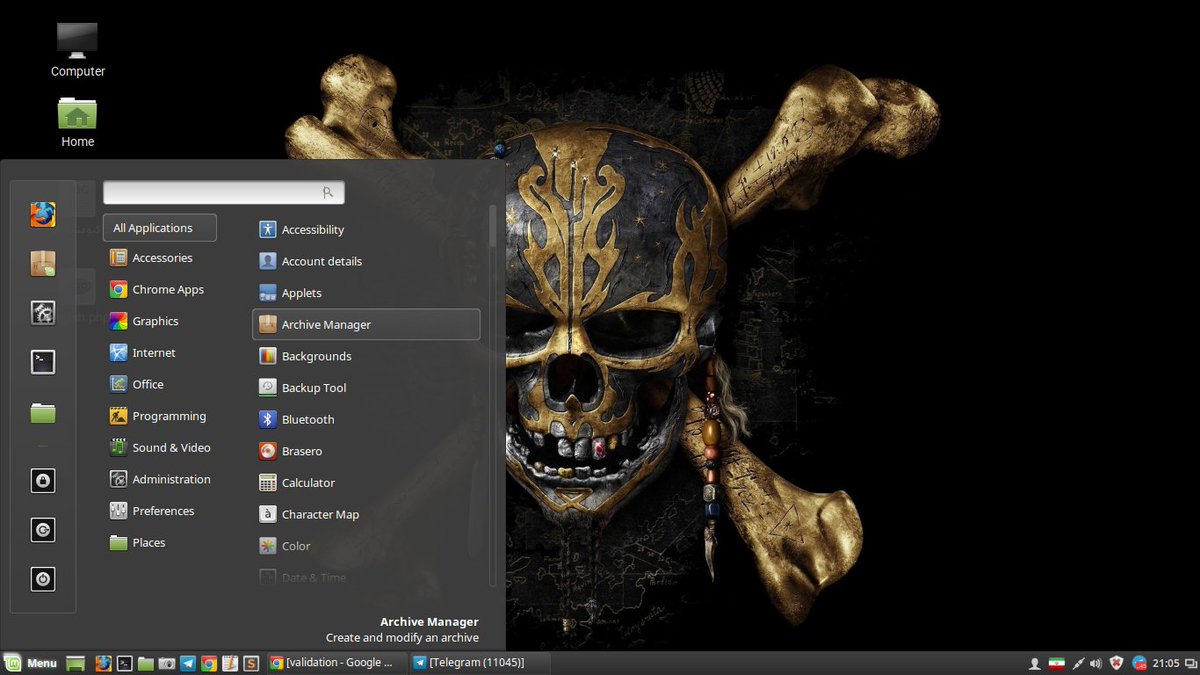 FarhadxFarhad's tweet image. My Desktop screen shot #linux_mint #mint #linux