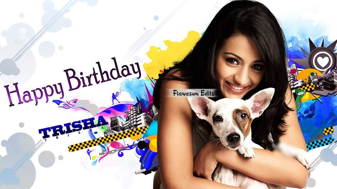 FlawesumEdits's tweet photo. #HBDSouthQueenTrisha #HBDTrisha 😇😇 https://t.co/Xj4VTIFtJJ