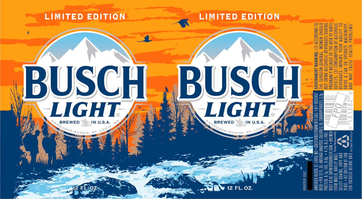 Busch Light Orange Can - Busch Beer And Big Buck Hunter Team Up To Support ...
