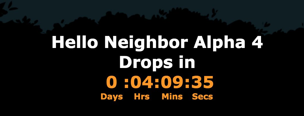 hello neighbor alpha 4 countdown hello neighbor alpha 4 countdown