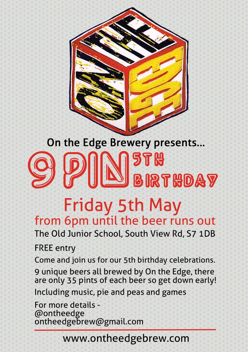 OntheEdgeBrew's tweet image. Beer #6 Anniversary Stout 6.8%. Careful blend of malts and French hops. Saison ale yeast

facebook.com/events/2141037…