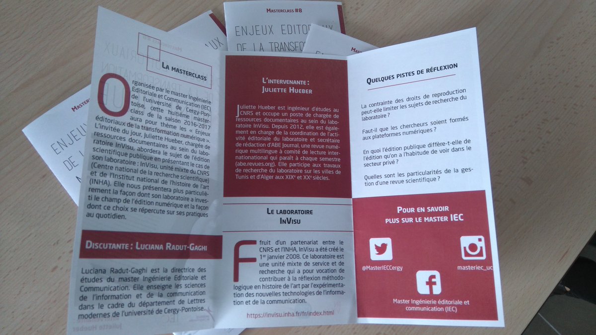 master_iec's tweet image. La dernière #MasterclassIEC de l&apos;année commence dans quelques minutes avec #JulietteHueber et @lradgag comme discutante !