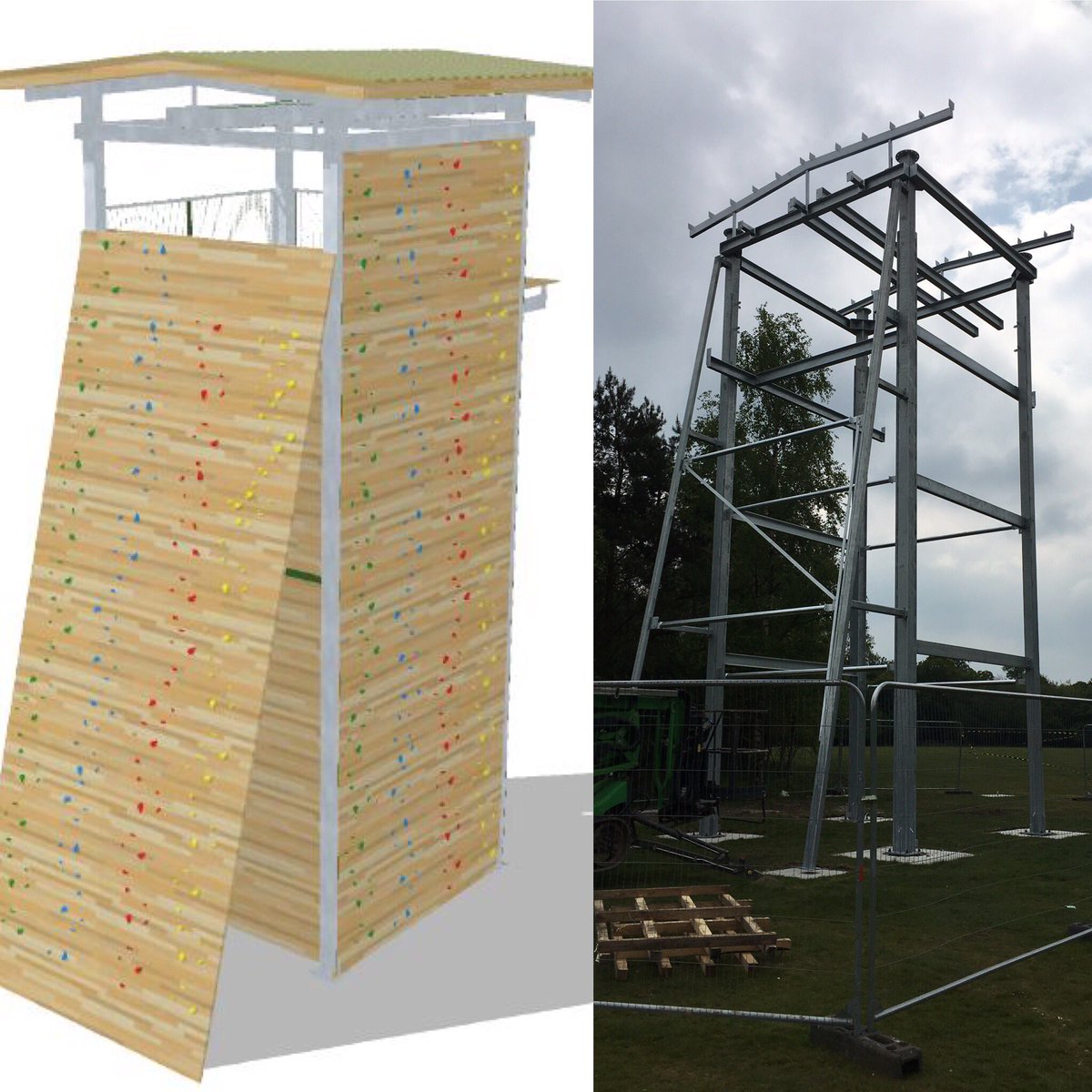 Tile Barn On Twitter Great Progress On The New Climbing Wall