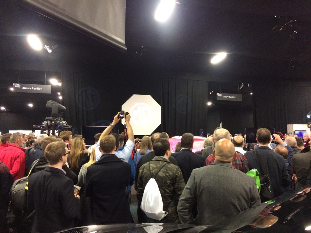 MG launching its new car at the <a href="/londonmotorshow/">The London Motor Show</a> It's there somewhere!