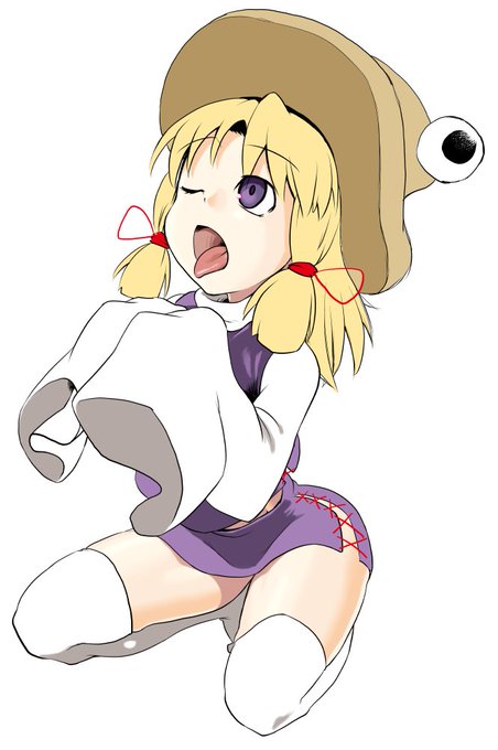 ワンドロのつもりで描いてた諏訪子 