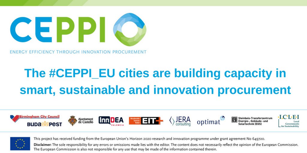 The #CEPPI_EU project is building capacity in smart, sustainable and #innovation #procurement ceppi.eu/home/
