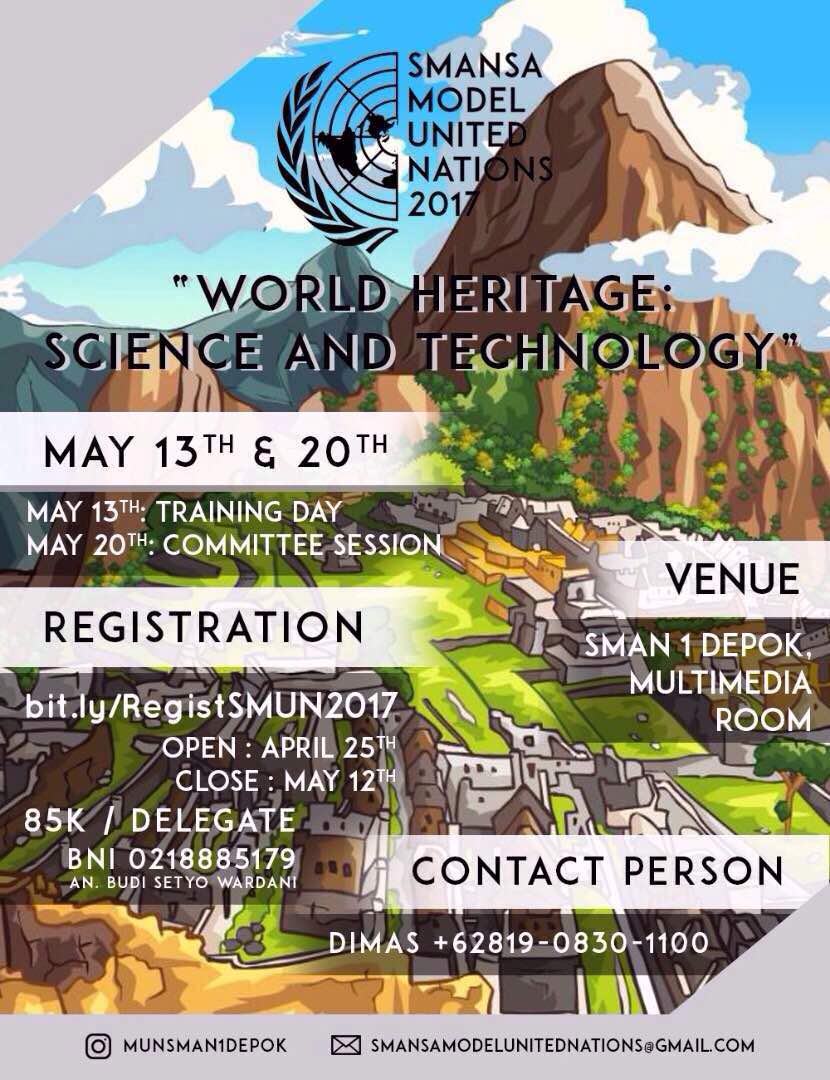 Smansa Model United Nation is back, delegates!