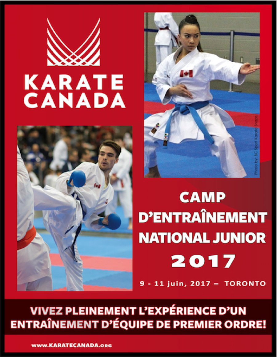 KarateCanada's tweet photo. Camp d'entraînement national junior 2017
@SheratonYYZ #Toronto 9-11 juin, sur invitation
#CENJ #ÉquipeCanada #Karaté https://t.co/KM5ENoY6zO