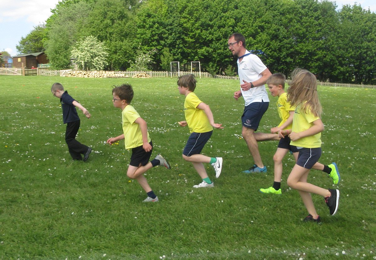 Years 1 &amp; 3 joined in the #DailyMile today to add 180km to our total of 468km. Even Mr Yolland Jones of <a href="/AtlasSportsUK/">Atlas Sports</a> joined in