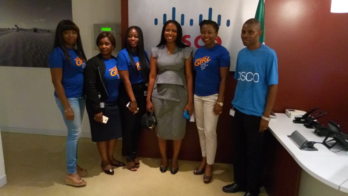 HelloEbere's tweet image. Awesome day with @bilikiss as we celebrate #GirlsPowerTech Day. #CiscoSTEM #GirlsInICT #WeAreCisco