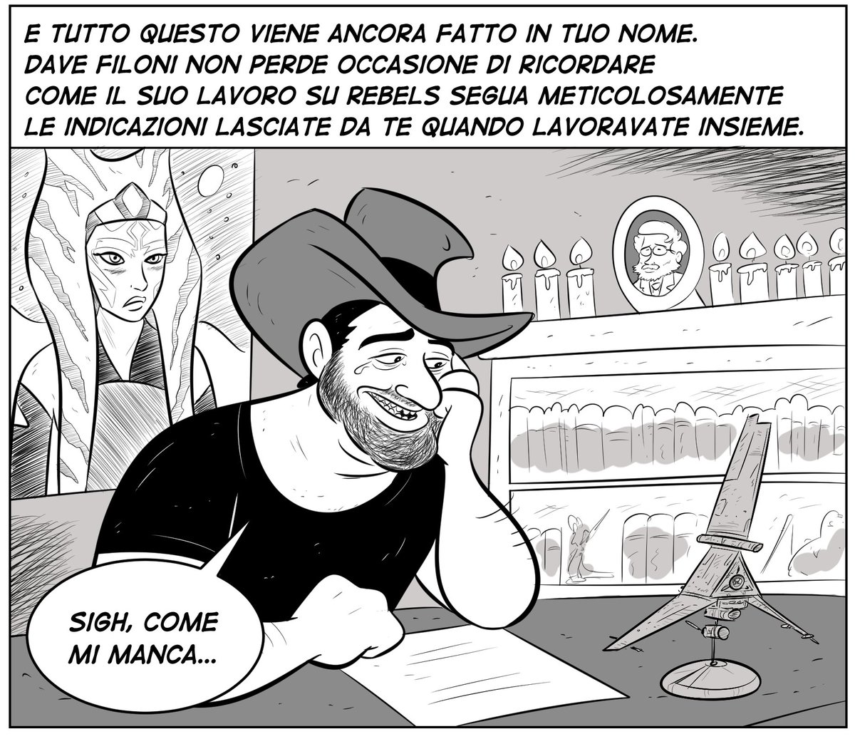 Good #starwarsday <a href="/dave_filoni/">Dave Filoni</a>! Here's a little tribute I've put in my #GeorgeLucas webcomic! goo.gl/GnBoH4  #starwars #LucasFilm