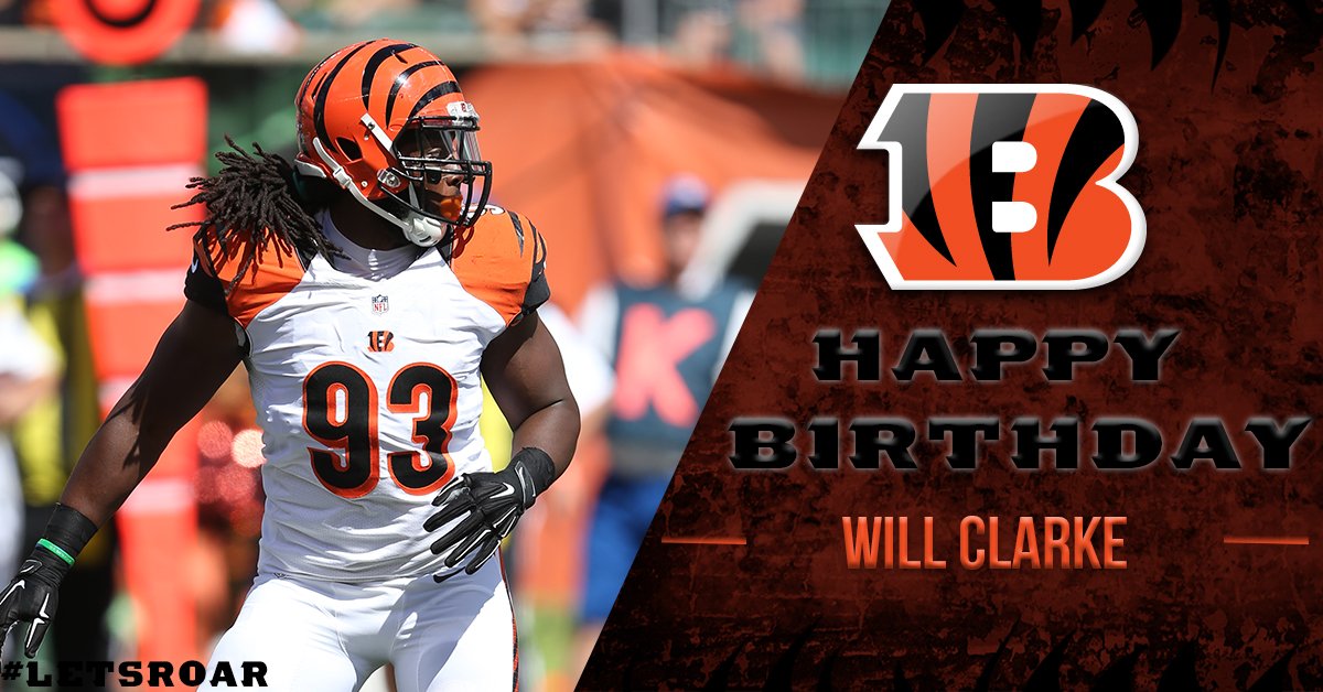 Join us in wishing a Happy Birthday to DE Will Clarke! https://t.co/W49NKK5VhO