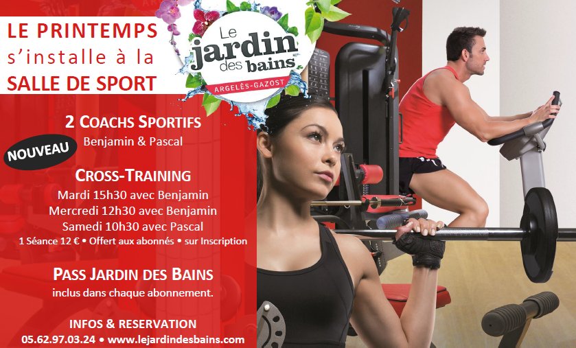 Souffle de Printemps à la Salle de Sport #nouveautés #crosstraining #coachssportifs #salledesport #jardindesbains #argelesgazost
