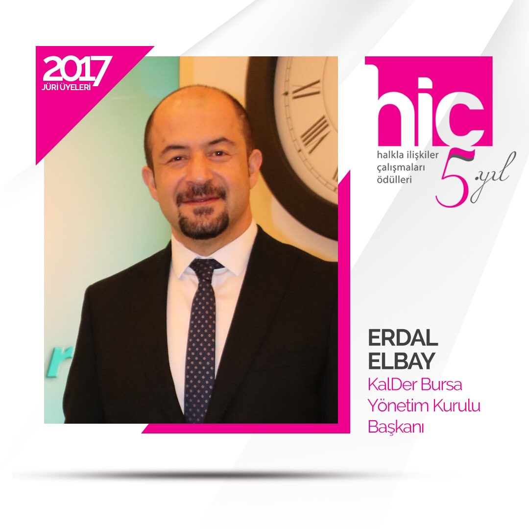 Haftasonu gercekleşecek Jüri  Toplantısı'nda yer alacak birbirinden değerli juri üyelerimizden,
KalDer Bursa Yön. Kurulu Başkanı Erdal Elbay