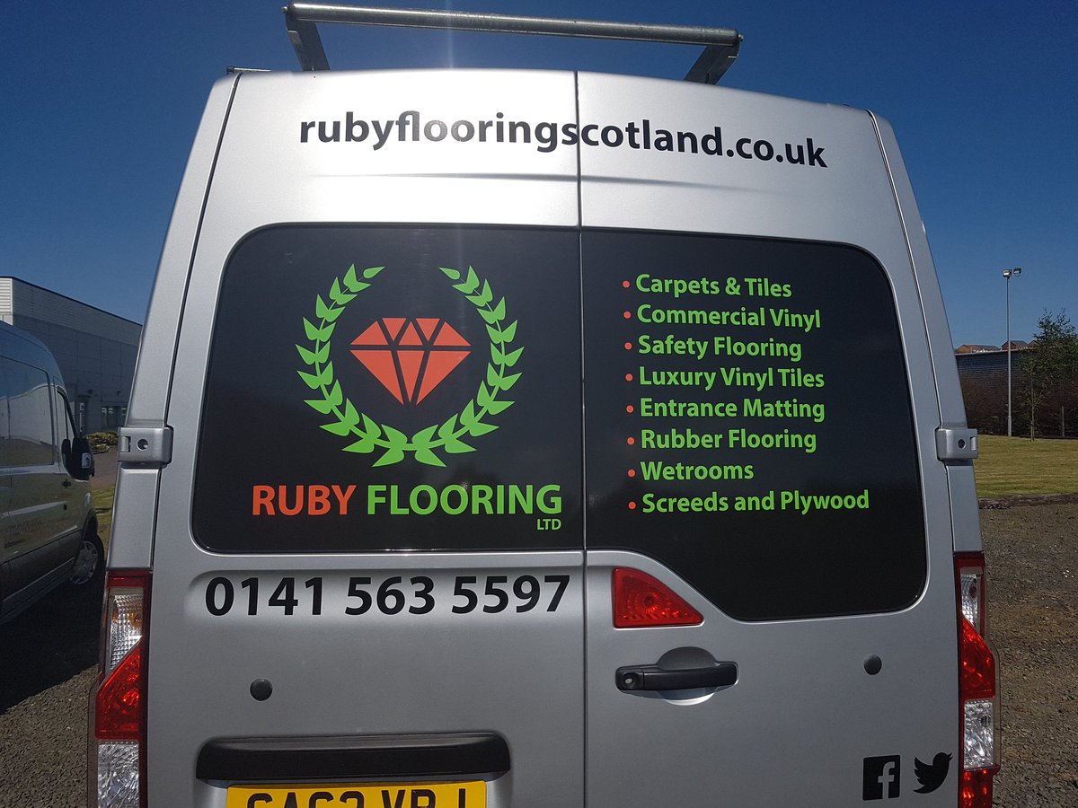 rubyflooringltd's tweet image. Delghted with new sign writing on van thanks to @ClydeWraps