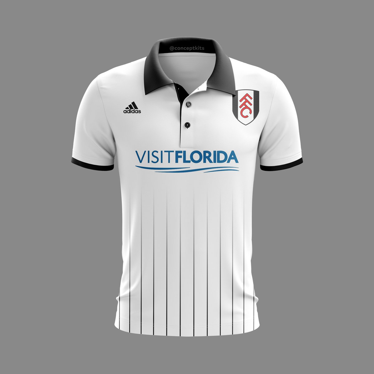 Fulham Football Club home kit concept 2017/18 (Requested by @CraigWeight) #FFC #Fulham #FulhamFC #London #FulhamFootballClub #CravenCottage