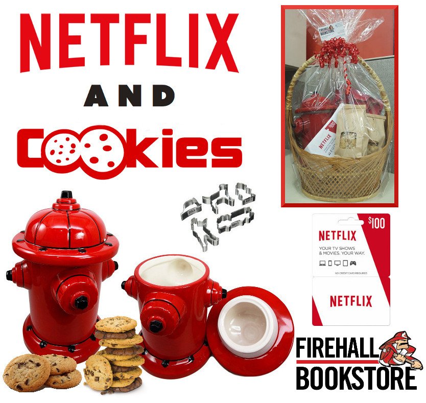 Thank you to Firehall Bookstore for donating a "Netflix &amp; Cookies" gift basket! firehallbookstore.com