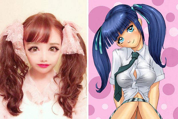 Image result for The Manga fan who went under knife to look like a cartoon pin-up