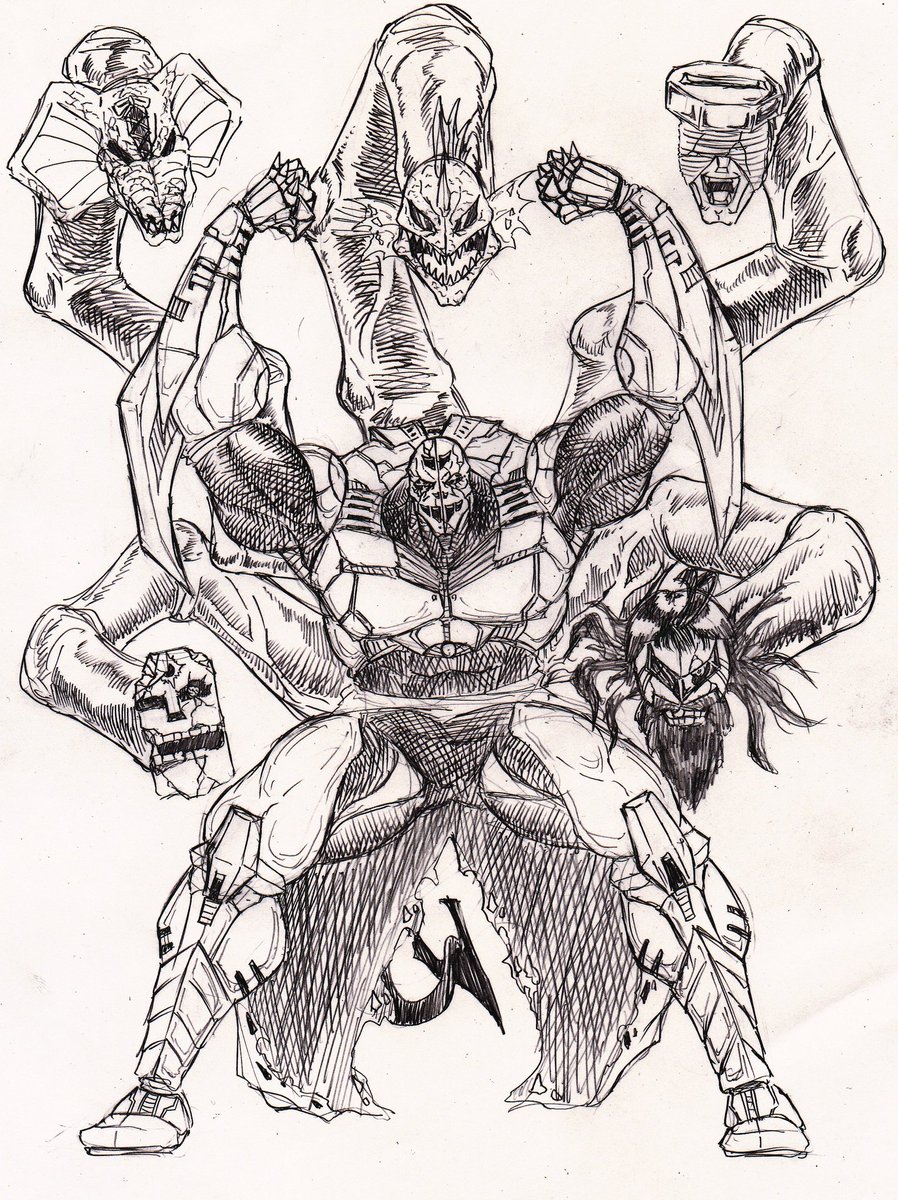 exgalbatron1's tweet image. 魔神牛乳画風のキン肉マンキャラ絵
第1弾バイクマン
第2弾ジ・オメガマン
第3弾モーターマン
第4弾シルバーマン
#キン肉マン
#魔神牛乳アレンジ
絵が簡単に見れるようにまとめてます