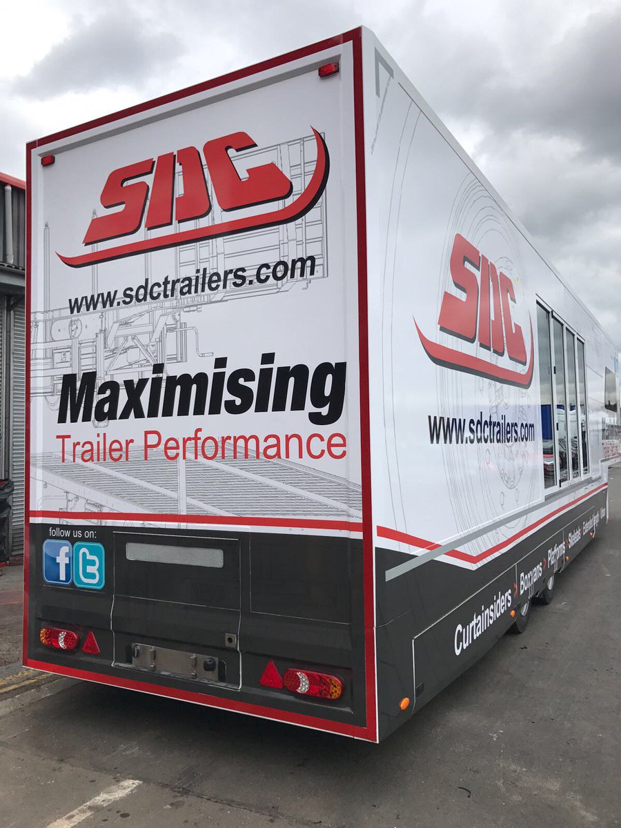 AlphaGraphicsVG's tweet image. A few pics from a recent job... SDC&apos;s new hospitality trailer with vehicle graphics designed by Alpha Graphics @SDCtrailers