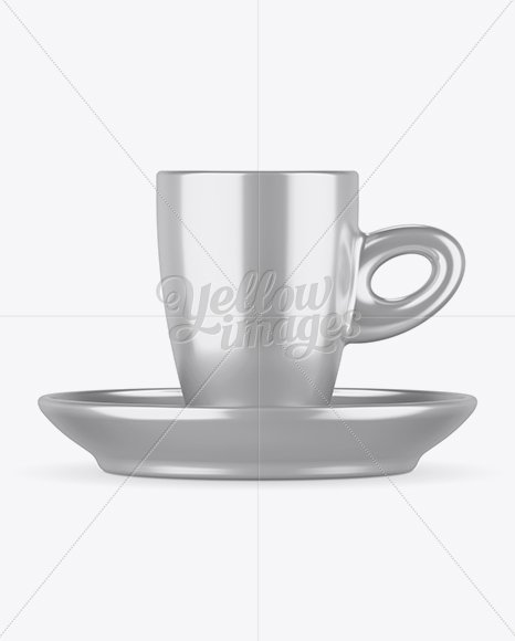 Download Yellow Images On Twitter Metallic Cup And Saucer Mockup Https T Co Cs1yl0a6yn Yellowimages Mockups