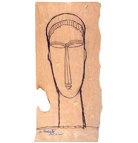 ModiGenova's tweet photo. Oggi #27aprile è la #GiornataMondialeDelDisegno!
E noi la festeggiamo con Testa scultorea, opera di Modì del 1910-1911. #ModiglianiGenova https://t.co/oIcJj2xloM