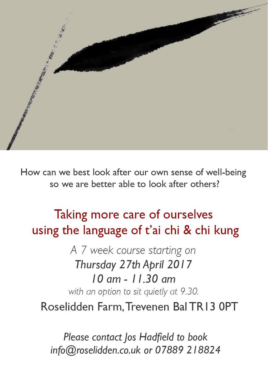 We are meeting again at 10am - 11:30am to take more care of ourselves.
Looking forward to seeing you again, Jos. #wellbeing #TaiChi #chikung